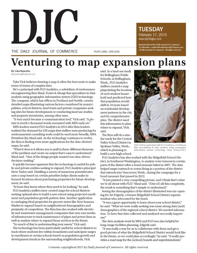 DJC Venturing to Map Expansion Plans